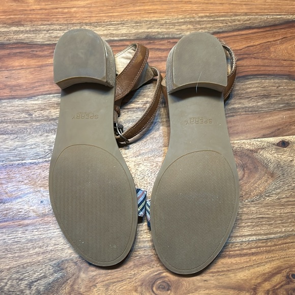 SPERRY - woman top sider seaport city sandals leather ankle straps size 9M - Picture 7 of 10